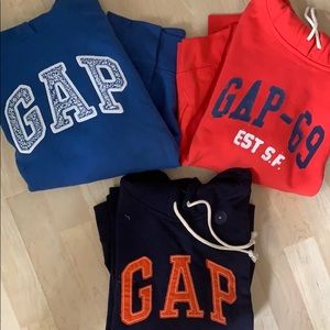 Lot of 3 Gap hooded sweatshirts XL - NWT